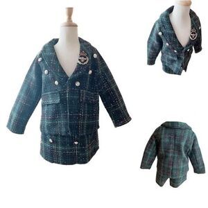 Girl Outfit 2 PCS Coordinates Blazer and Skort